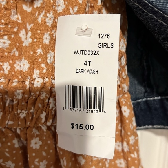 Kids Little Lass dress with jeans vest - Picture 4 of 5